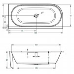 Ванна акриловая Riho Desire CORNER R Ванна акриловая Riho Desire CORNER R